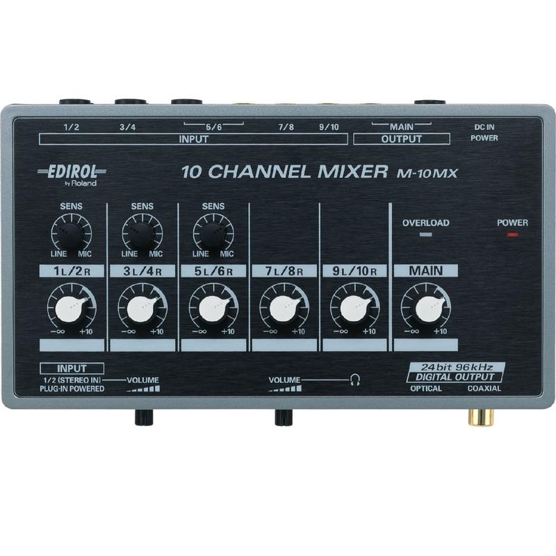 Roland Edirol M10MX 10 Channel Analog Mixer | Dj Mixers | livechorn.com